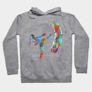 Kickbox Female Martial Artist Hoodie